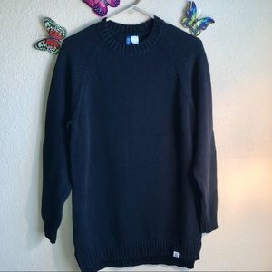 Divided by H&M Black Sweater, long, XS, Tunic Length, EUC, pet/smoke free home